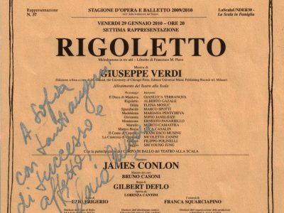 MILANO: Teatro alla Scala – Rigoletto – gennaio 2010